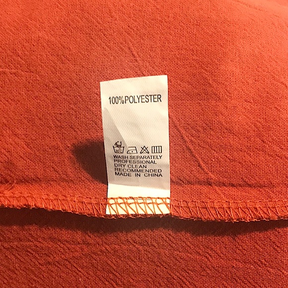 2 -  Women's Casual Crew Neck Short Sleeve Summer Blouses ( Rust and Khaki - XL) - Picture 9 of 16